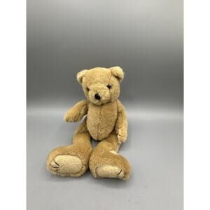 Vintage Wang’s International Plush Teddy Bear Weighted 11” Tan